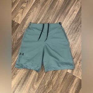 Under Armoir Heat Gear M Teal Shorts